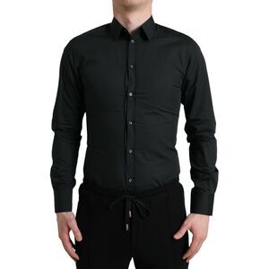 Dolce & Gabbana Classic Fit Long Sleeve Shirt Men Black Shirts